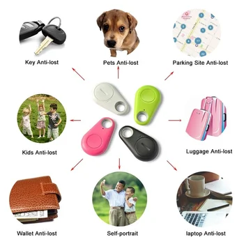1 ADET bluetooth bulucu Anahtar Bulucu Akıllı Anti Kayıp Cihaz GPS Etiketleri Keyfinder Alarmı Çocuklar İçin Pet Köpek Kedi Cüzdan Çanta İzci