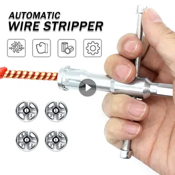 1 ADET Otomatik Tel Stripper Bükülmüş Tel Aracı Genel Stripper Hattı Kablo Soyma Büküm Konektörü Matkap Ucu Elektrikçi İçin