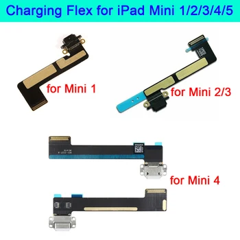 10 Adet / grup Orijinal USB şarj yuvası Şarj Portu Bağlayıcı Flex Kablo ıPa d Mini 1 2 3 4 5 Yedek Parçalar