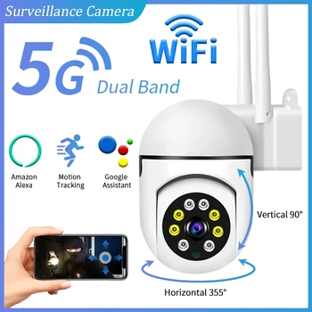 1080P mini PTZ Kamera 2MP WiFi Kamera ev güvenlik kamerası Gece Görüş Hareket Algılama ile 2 Yönlü Ses