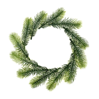 20 Adet Sahte Bitkiler Çam İğnesi Şube Noel Ağacı Süsler Parti Dekorasyon DIY Buket Karalama Defteri Ev Dekor Hediyeler Aksesuarları