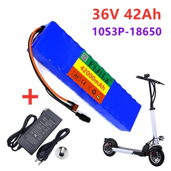 36V 42Ah 10S3P 18650 geändert fahrrad elektrische auto motorrad roller batterie mit15A BMS lithium-batterie pack+42V2A ladegerät