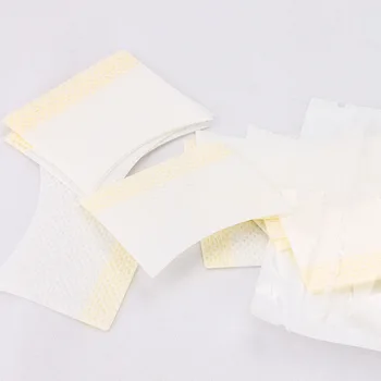 40 Adet / paket Kirpik Kaldırma Pamuk Levha Çubukla Silin Kumaş Pedleri Kağıt Lashes Aşılama Tutkal Çivi Temizleme Temizleme Araçları