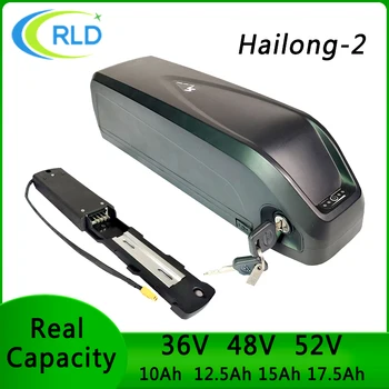 48 V Hailong Polly EBike Pil 36 V 52 V 10Ah 12.5 Ah 15Ah 17.5 Ah 18650 Panasonic Pil Paketi için 1000 W 750 W 500 W 350 W Motor