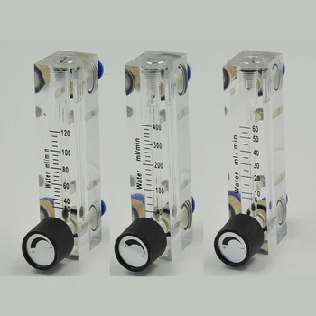 6-60 ML/dakika 8-80 ml/dakika 30-120 ML / dakika PMMA Panel Tipi Sıvı Şamandıra Debimetre Su Akış Ölçer Rotametre Kontrol Vanası İle