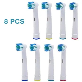 8 adet diş fırçası başı Beyazlatma Elektrikli Diş Fırçası Yedek fırça başkanları Dolum Oral B diş fırçası başı s