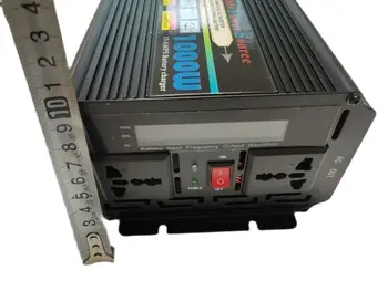 acil UPS 1KW 1000 W DC 12 V AC 220 V 50 HZ modifiye dalga güç inverteri ile pil şarj cihazı