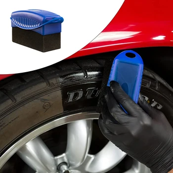 Araba Tekerlek Parlatma Ağda Sünger Fırça ABS Plastik Yıkama Temizleme Lastik Kontur Pansuman Aplikatör Pedleri Detay Aksesuarları