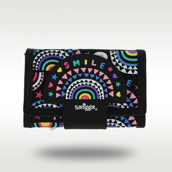 Avustralya Smiggle Yüksek Kaliteli Orijinal çocuk Çanta Sevimli Gökkuşağı el çantası Çok Katmanlı bez çantalar bozuk para cüzdanı Kızlar Cüzdan