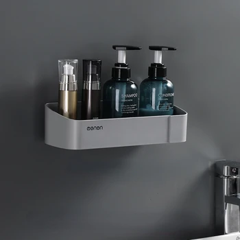 Banyo Rafı Punch - ücretsiz Raflar duş şampuanı Depolama Rafı Mutfak Tutucu Tuvalet mutfak düzenleyici Banyo Aksesuarları Seti
