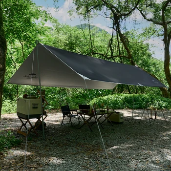 Barınak Çadır Güneşlik Gümüş Gölgelik Açık Kamp Çok Kişi Yağmur geçirmez Gölgelik Çadır Ultralight Tente Plage Kamp Muşamba