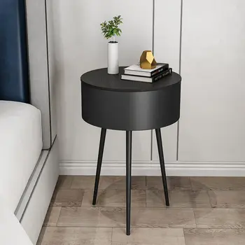 Başucu masa mini basit modern küçük İskandinav tarzı raf ferforje yatak odası küçük komodin başucu masa gece standı