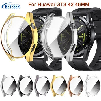 BEYESER TPUCase HuaWei GT3 42 46MM akıllı saat Aksesuarları Her şey dahil Koruyucu Kabuk Darbeye Dayanıklı Kapak Yeni