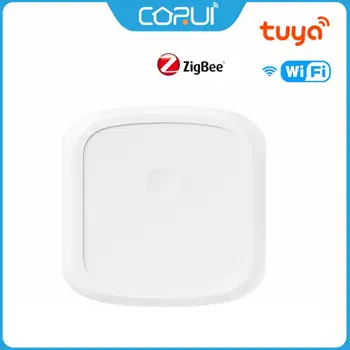 CORUİ Tuya 2 Gang ZigBee WiFi Kablosuz 6 Sahne Anahtarı Akıllı Ev Basma Düğmesi Denetleyici Akülü Otomasyon Senaryo