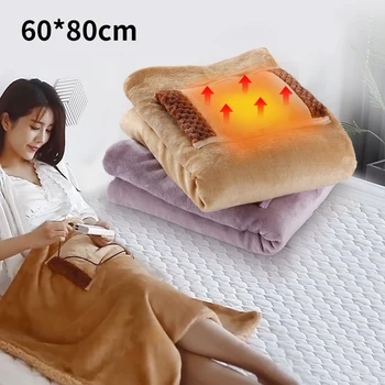 Elektrikli battaniye kalın ısıtıcı ısıtmalı yatak termostat ısıtma kış vücut ısıtıcı yumuşak makine yıkanabilir Mat ev ofis için