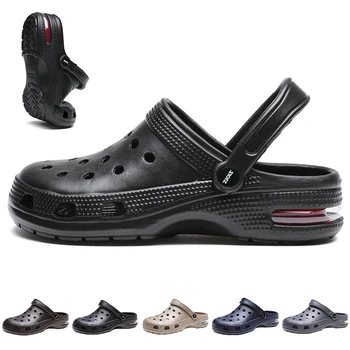 Erkek Sandalet 2023 Yeni Varış Takunya Adam Açık Yaz ayakkabı Erkekler için Nefes Rahat plaj sandaletleri Büyük Boy plaj ayakkabısı