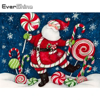 Evershine 5D DIY Elmas Boyama Noel Karikatür Zanaat Kiti Elmas Nakış Noel Baba Taklidi Sanat Ev Dekor Hediye