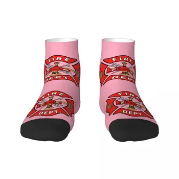 Harajuku İtfaiyeci Departmanı Logo Çorap Kadın Erkek Sıcak 3D Baskılı İtfaiyeci Yangın Kurtarma Basketbol spor çorapları