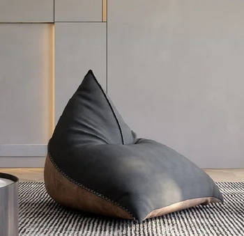Italyan tarzı minimalist kanepe lüks modern teknoloji kumaş bez fasulye torbası İskandinav ifade kanepe oturma odası tatami