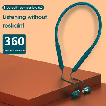 Kablosuz Kulaklık Bluetooth 5.0 HİFİ Ses Kalitesi IPX5 Su Geçirmez Spor Kulaklık Manyetik Boyun Bandı Kulaklıklar Kulaklıklar