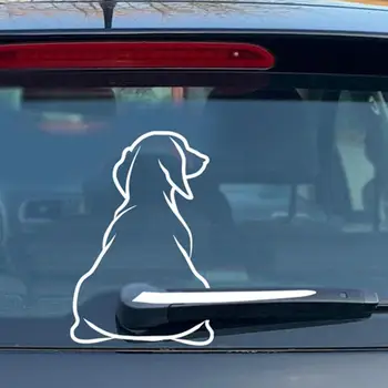 Komik Köpek Hareketli Kuyruk Araba Sticker pencere sileceği Çıkartmaları Kuyruk Cam Araba Sticker Silecek Çıkartmaları Sticker Arka İlginç Köpek Q6D6