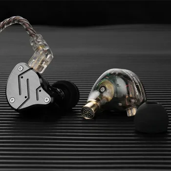 KZ ZSN Kablolu Kulaklık Hibrid Teknolojisi Metal Spor Kulaklıklar 1BA + 1DD HIFI Bas Kulak Kulaklık Gürültü Iptal Kulaklık