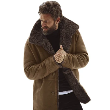 Kış Üstleri Sıcak Kürk Ceket Yaka Pin Toka Tasarım Ceket Ev Ofis için Toplama veya Alışveriş