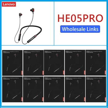 Lenovo HE05Pro 5 ADET/10 ADET Bluetooth kablosuz kulaklıklar Gürültü Azaltma Boyun Bandı Spor mikrofonlu kulaklıklar Su Geçirmez