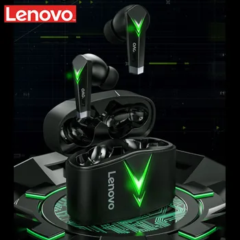 Lenovo LP6 Gerçek kablosuz kulaklık TWS Oyun Bluetooth uyumlu Kulaklık Düşük Gecikme Kablosuz mikrofonlu kulaklık 3D Stereo Bas