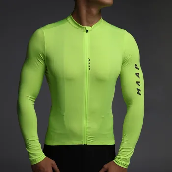 MAAP Yeni Yüksek Kalite erkekler Bisiklet Jersey Uzun Kollu Bahar Sonbahar Üst Dağ Yolu Gömlek Ciclismo Ropa Hombre