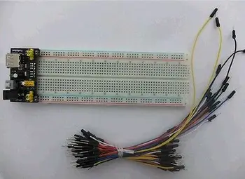 MB102 830 Kravat Noktaları Lehimsiz PCB Breadboard MB-102 + 65 ADET bağlantı kablosu + Güç