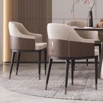 Modern ışık yemek sandalyeleri lüks arkalığı basit katı ahşap yemek sandalyesi kahve müzakere Sillas De Comedor ev mobilyaları
