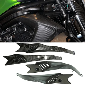 Motosiklet Kawasaki parçaları ER6N Tankı Yan Kapak Paneli Çerçeve Gaz Fairing Guard Koruyucu Karbon ER-6N 2012 2013 2014 2015 2016