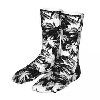 Mutlu Retro Tropikal Desen Kadın Çorap 2022 Erkekler Palmiye Ağacı spor çorapları