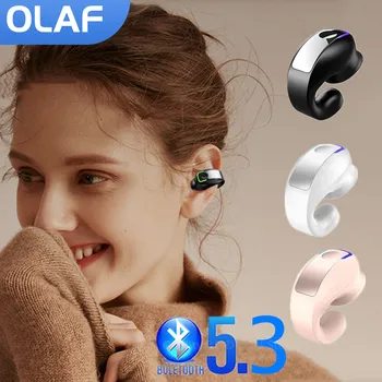 OLAF kablosuz kulaklıklar Bluetooth5.3 mikrofonlu kulaklık Tek kulak içi Spor Su Geçirmez TWS Kulakiçi bluetooth eller serbest kulaklık