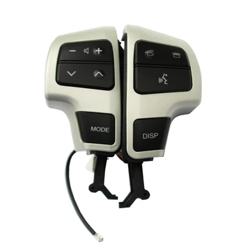 Orijinal direksiyon kontrol anahtarı düğmesi sol ve sağ gümüş Toyota Land Cruiser İçin UZJ200 84250-60050