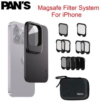 Pan Yapış filtre seti Magsafe Filtre Sistemi Seti ND Filtre Altın Çizgi Siyah Sis Mavi Çizgi Filtre iPhone 14 Pro Max