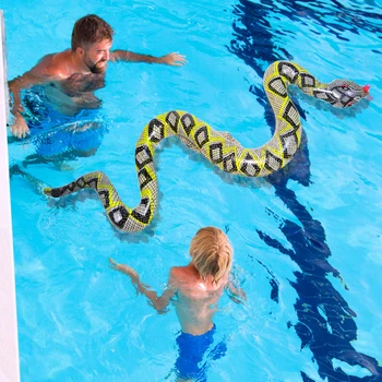 PVC Şişme Python Simülasyon Şişme Yılan Zor Küçük Hayvan Oyuncak Şişme oyuncak Yılan Yüzme Parti Havuzu Oyuncak 2021