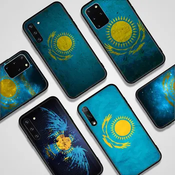 Telefon kılıfı için OPPO A5 A7 A5S A31 A8 A9 A15 A35 A16 A16S A55 A52 A92 A72 2018 A3S Kapak Kazakistan bayrağı Popüler