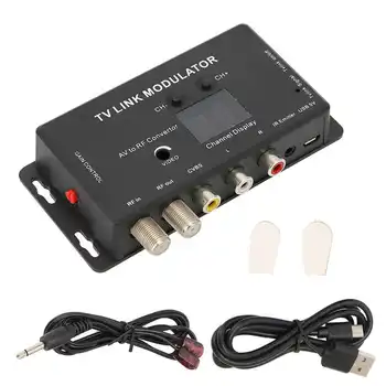 TM70RG TV Bağlantı Modülatör Destek PAL / NTSC Ayarlanabilir Çıkış Kazanç Çok Fonksiyonlu Elektronik UHF Ev Dönüştürücü USB DC 5 V