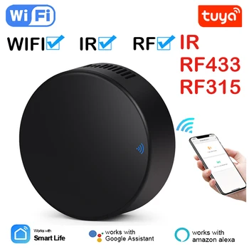 Tuya Akıllı RF433 Evrensel IR Uzaktan Kumanda WiFi Akıllı Ev Klima için TÜM TV LG TV Desteği Alexa Google Ev