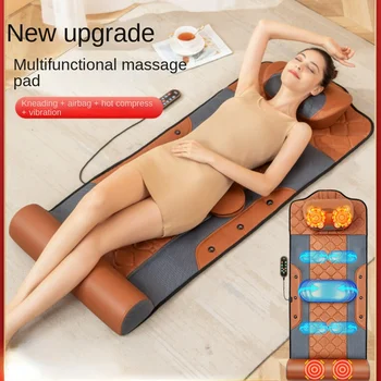 Tüm vücut çok fonksiyonlu elektrikli masaj yatağı ev yoğurma Servikal omurga bel geri ısıtma hava yastığı masaj