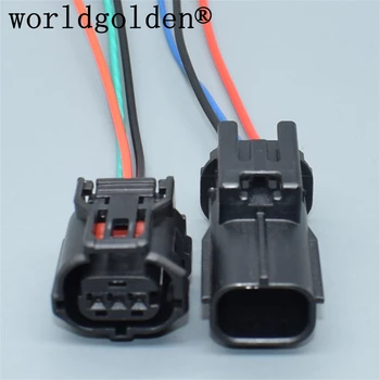 worldgolden 3P araba kabloları Terminal Adaptörü 6189-1129 6188-4920 Otomobil Krank Mili Konum Sensörü Soketi Toyota İçin