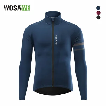 WOSAWE Bisiklet Ceket Rüzgarlık Ceket Sürme Rüzgar Geçirmez Giyim Polar Sıcak Koşu Yürüyüş BO284