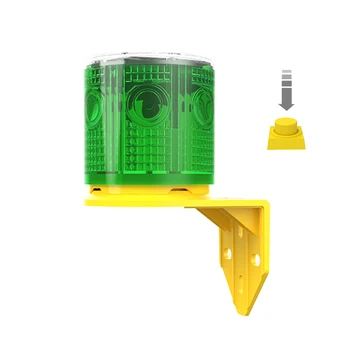 Yağmur geçirmez Güneş Enerjili Uyarı Güvenlik Sinyali Acil Trafik Alarmı lamba ışığı 3 LED 600mAh Pil İle AÇMA / KAPAMA Düğmesi