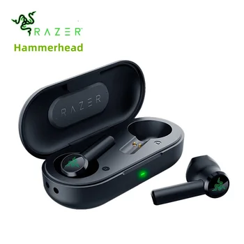 Yeni Razer Hammerhead Bluetooth 5.0 TWS Kulaklık kablosuz kulaklık oyun için Ultra Düşük Gecikme Bağlantı Şarj kutusu İle