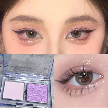 Çimento Gri Siyah Göz Farı Paleti Makyaj Gözler Glitter Kontur Sedefli Süt Çay Su Geçirmez Metal Göz Makyajı Kozmetik
